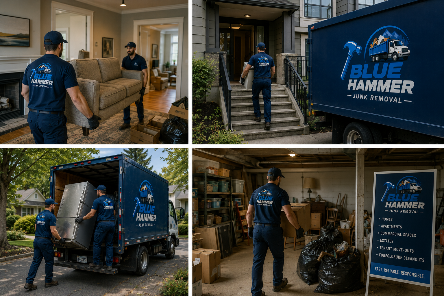 Blue Hammer property cleanout junk removal
